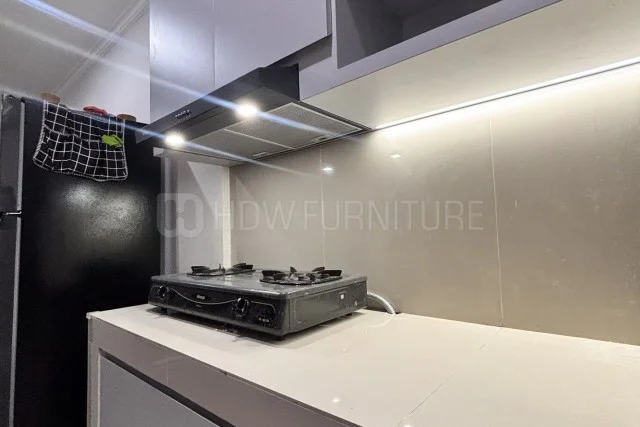 Custom Kitchen Set Abu-abu