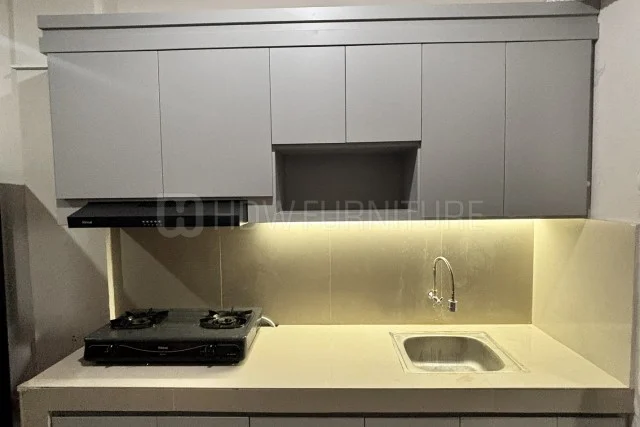 Custom Kitchen Set Abu-abu